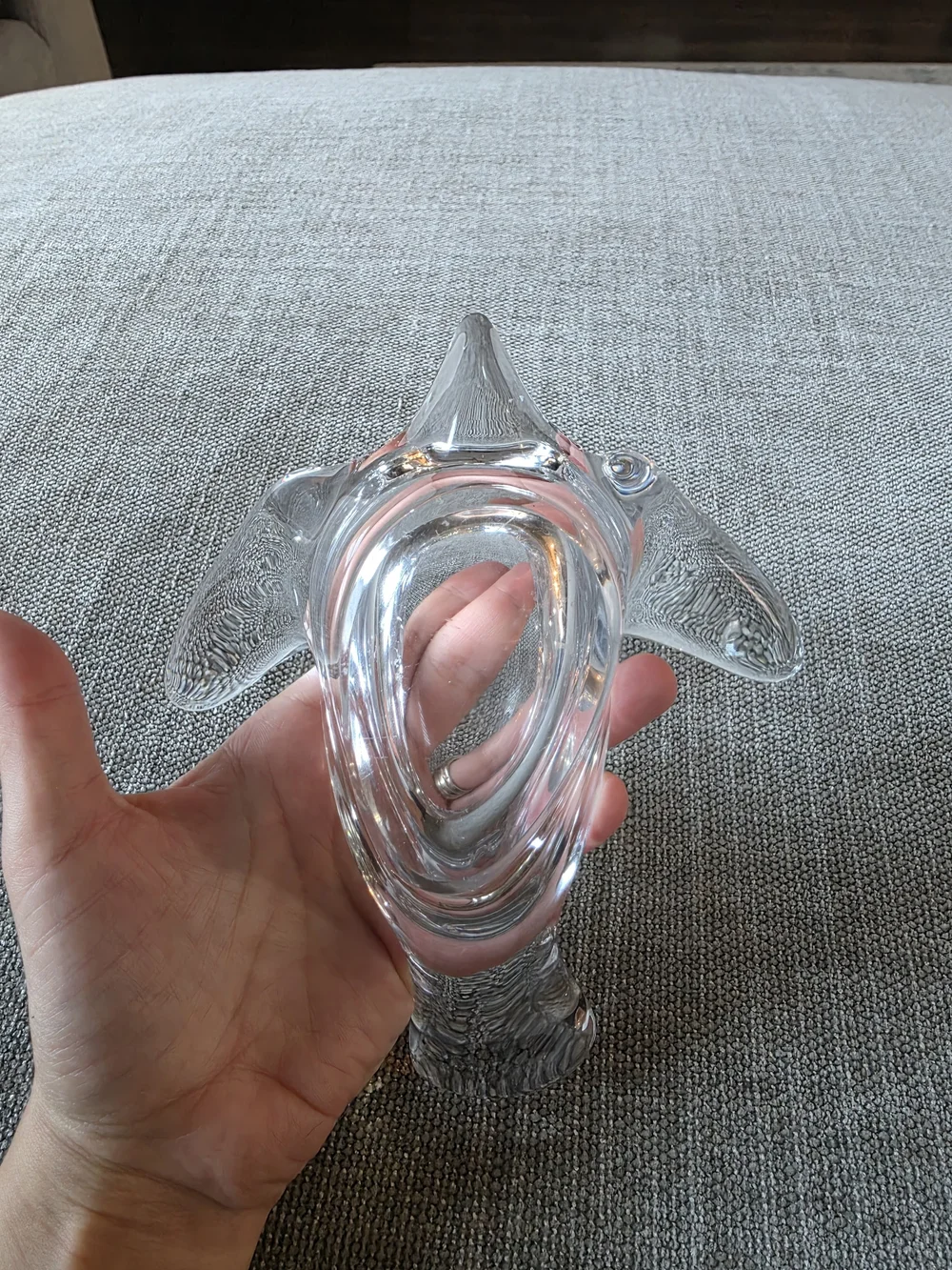 Princess House Lead Crystal Flying Bird Dove Figurine